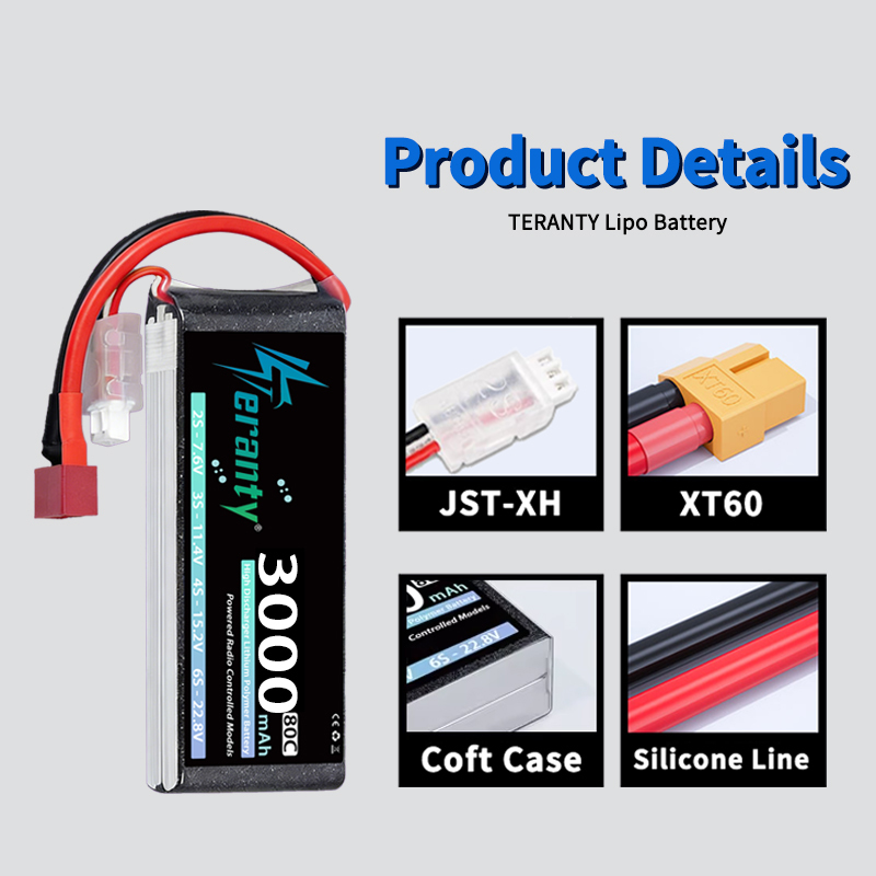 Batterie Lipo TERANTY 2S 3000m - Drone Battery 4S avis et prix